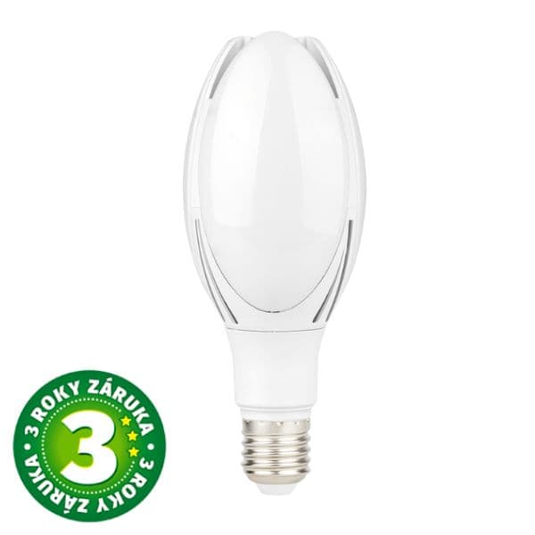 LED žárovka E27 30W 3320lm, studená, délka 23cm, ekvivalent 200W, 3 roky záruka