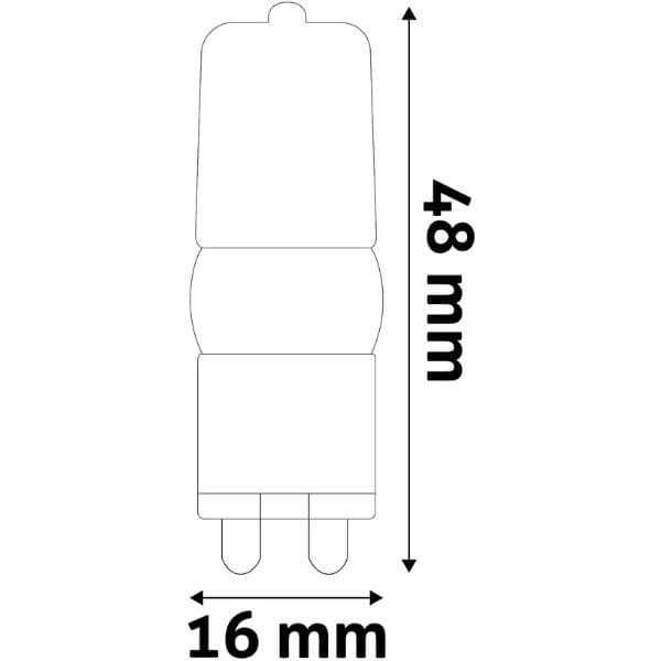 Prémiová LED žárovka G9 2,5W 180lm, denní, ekv. 19W, 3 roky - náhled 3