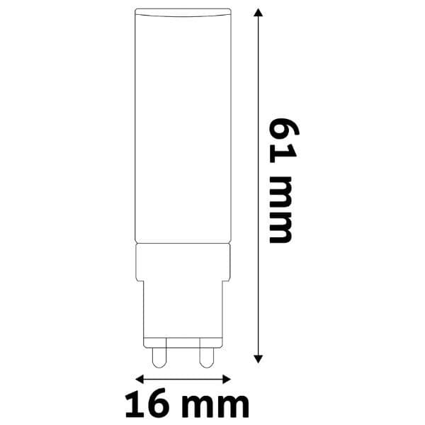 Akce 3+1: Prémiová LED žárovka G9 4,2W 450lm, studená, ekv. 39W, 3 roky - náhled 2