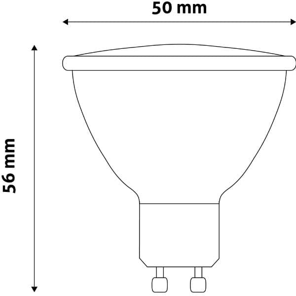 LED žárovka GU10 6,5W 600lm, denní, ekv. 48W - náhled 2