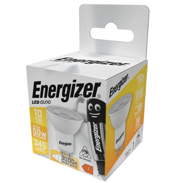 LED žárovka GU10 4,7W 345lm teplá, ekv. 50W, Energizer - náhled 2