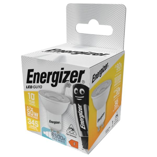 LED žárovka GU10 4,7W 345lm studená, ekv. 50W, Energizer - náhled 2