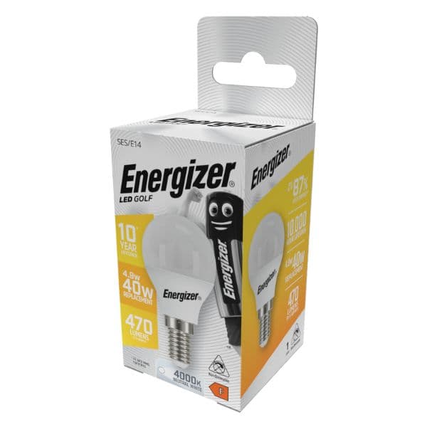 LED žárovka E14 4,9W 470lm G45 denní, ekv. 40W, Energizer - náhled 2