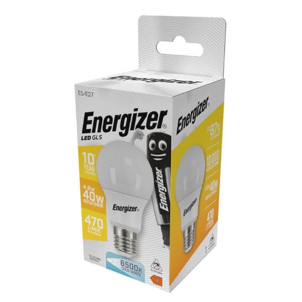 LED žárovka E27 4,9W 470lm A60 studená, ekv. 40W, Energizer - náhled 2