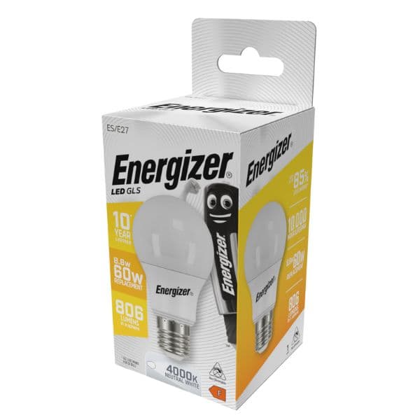LED žárovka E27 8,8W 806lm A60 denní, ekv. 60W, Energizer - náhled 2
