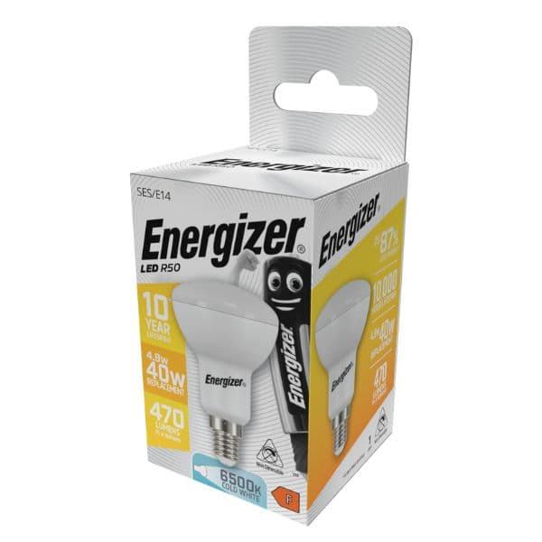 Reflektorová LED žárovka E14 4,9W 470lm R50, studená, ekv. 40W, Energizer - náhled 2
