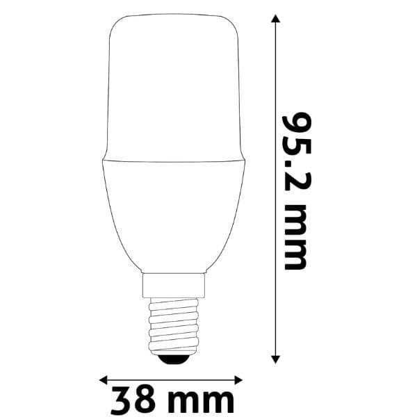Prémiová LED žárovka E14 7W 806lm T38 teplá, ekv. 60W, 3 roky - náhled 3