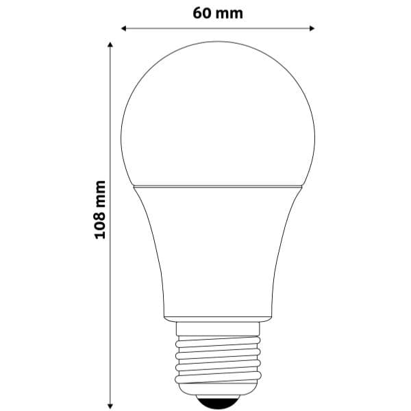 LED  žárovka E27 10W 950lm, studená, ekv. 69W - náhled 4