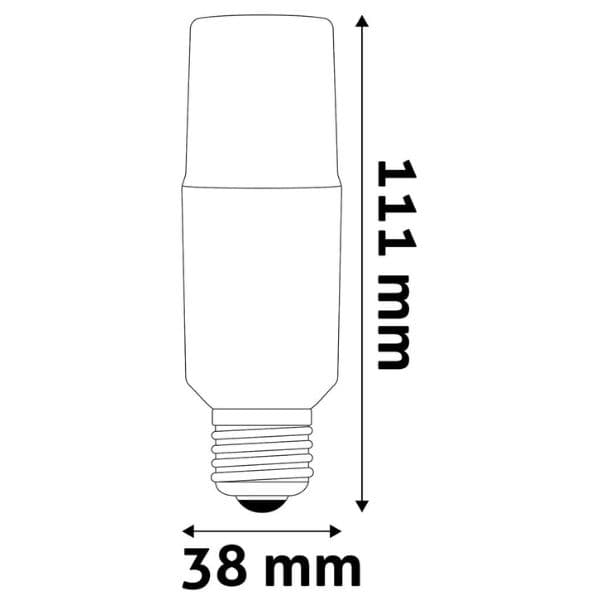 Prémiová LED žárovka E27 9,5W 1055lm T45 teplá, ekv. 75W, 3 roky - náhled 3
