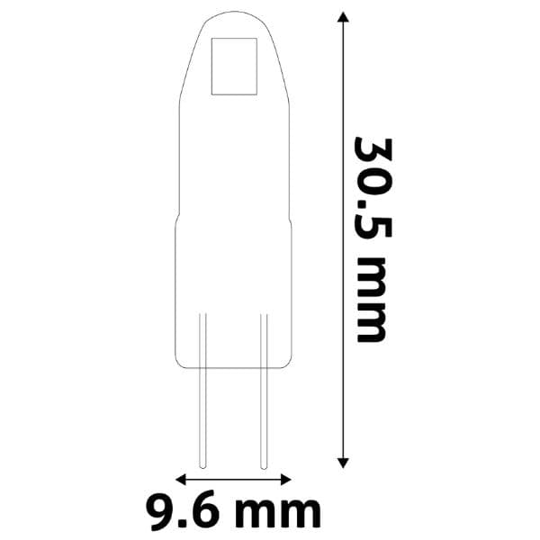 Prémiová LED žárovka G4 1,2W 90lm 12V, extra teplá, ÚZKÁ 9,6mm, ekv. 10W, 3 roky - náhled 2