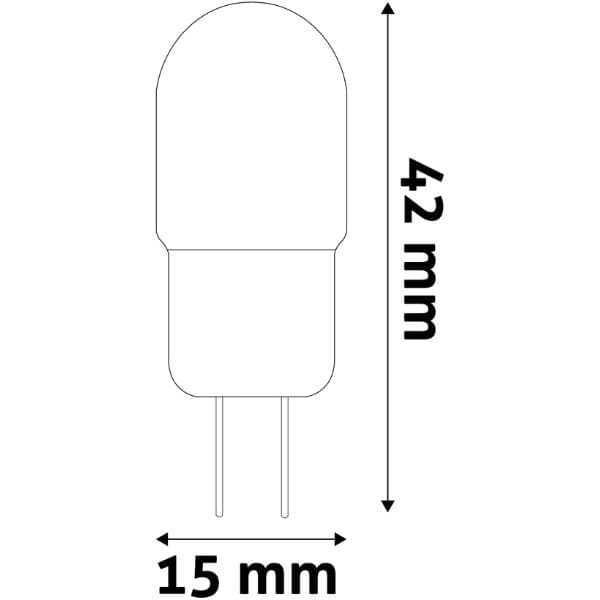 Prémiová LED žárovka G4 2W 200lm 12V, denní, ekv. 21W, 3 roky - náhled 4
