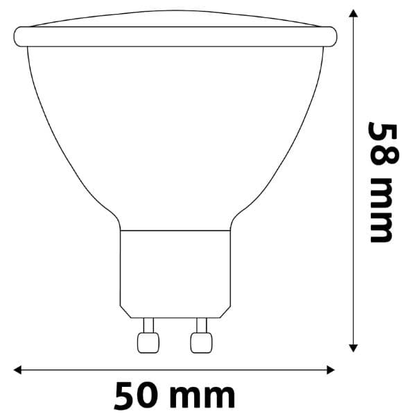 Prémiová LED žárovka GU10 7W 600lm, denní, ekv. 48W, 3 roky - náhled 3