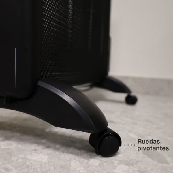 Slídový radiátor mica 2 stupně výkonu, max 2000W, termostat, na kolečkách, na 25m2 - náhled 5