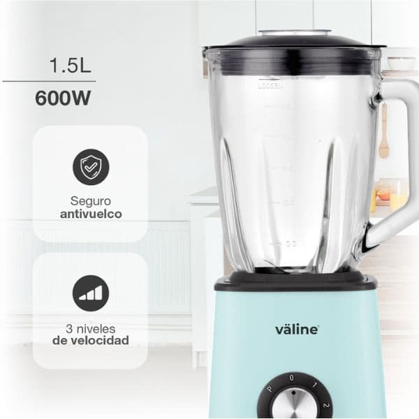 Stolní mixér Väline Kumsari 600W, 1,5l, 2 rychlosti, pulzní, měděný motor, 3 roky záruka - náhled 3