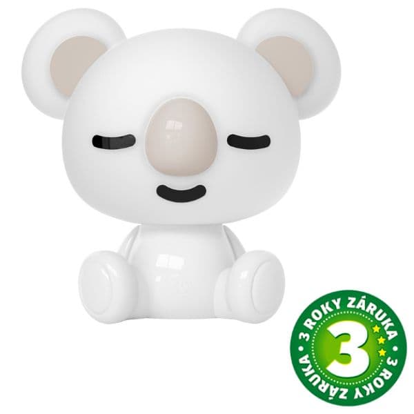 Noční světlo koala 25cm GSC, denní + RGB, nabíjecí dětská lampička, 3 roky záruka