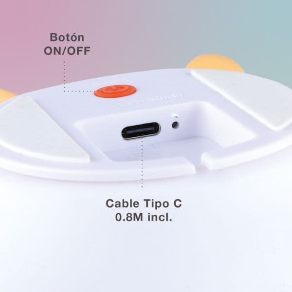 Noční světlo hruška 13cm GSC, teplá + RGB, nabíjecí, 3 roky záruka - náhled 4