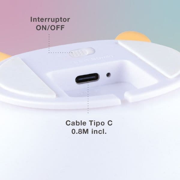 Noční světlo jednorožec 15cm GSC, teplá + RGB, nabíjecí, 3 roky záruka - náhled 4