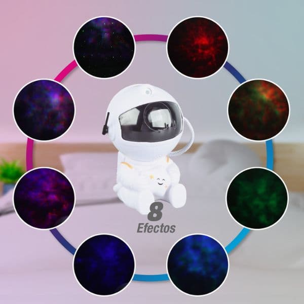Noční světlo astronaut s projekcí noční oblohy na strop nebo zeď, RGB, DO, 3 roky záruka - náhled 2