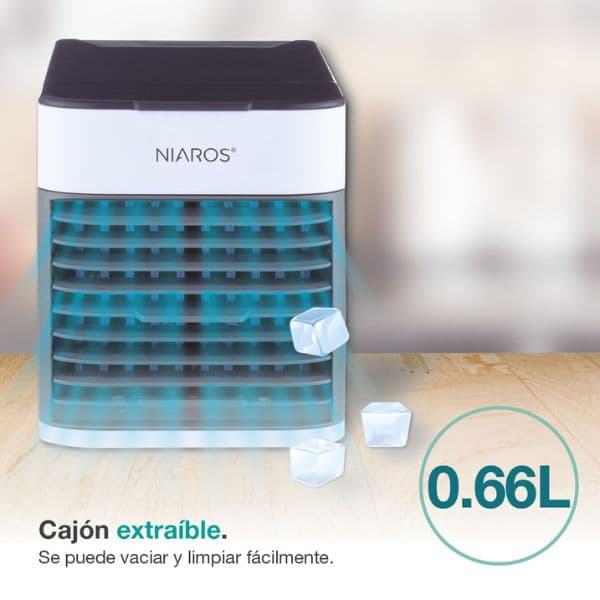 Stolní ochlazovač vzduchu Beteni, RGB, USB, 5W, 3 rychlosti, 660ml, 3 roky záruka - náhled 3