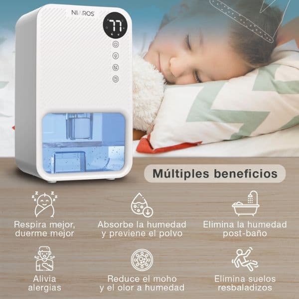 Odvhlčovač Boure 1 l, 23W, 34db, automatické vypnutí, ambientní světlo, 3 roky záruka - náhled 5
