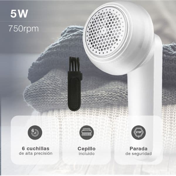 Elektrický odstraňovač žmolků Andori, nabíjecí USB, 5W, 3 roky záruka - náhled 2