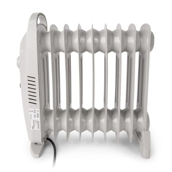Malý olejový radiátor, 1000W, termostat, 9 žeber - náhled 3