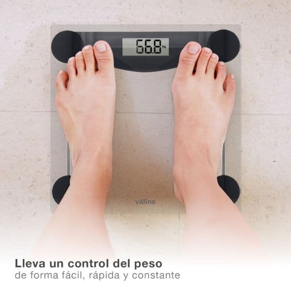 Digitální váha Väline Akale, max 180kg, na 1 baterii CR2032, tvrzené sklo - náhled 4