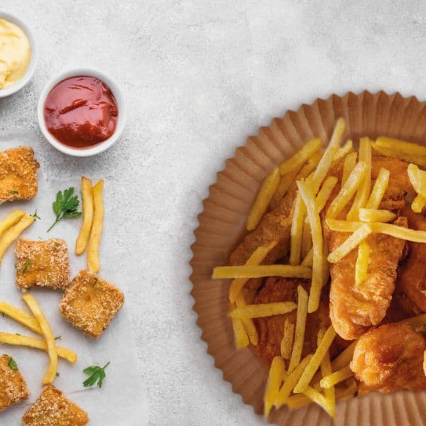 Pečící papír do horkovzdušné fritézy, kruh 16cm, výška 5cm, balení 100ks - náhled 2