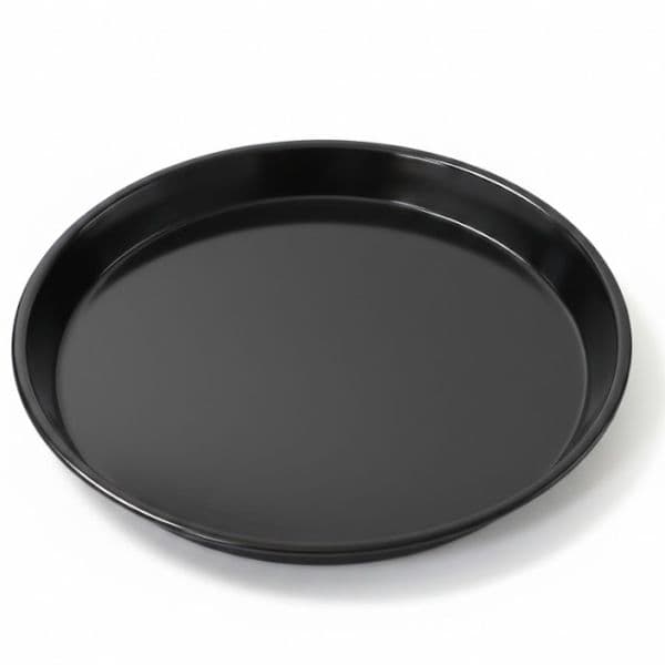 Kulatý pečící plech pro stolní trouby LTC 60l, 41 x 4cm, smaltovaný, černý
