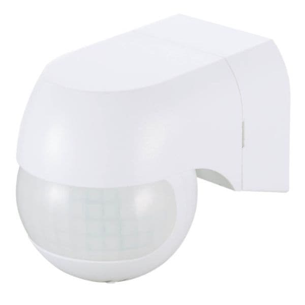 Pohybové čidlo na zeď – PIR senzor GSC, IP44 - venkovní, bílé, 800W