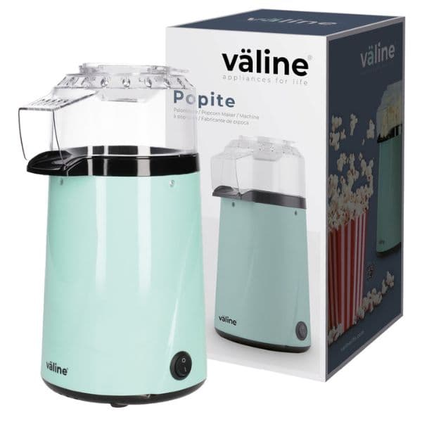 Elektrický popcornovač Väline Popite 1200W na 60g popcornu, mint, 3 roky záruka - náhled 2