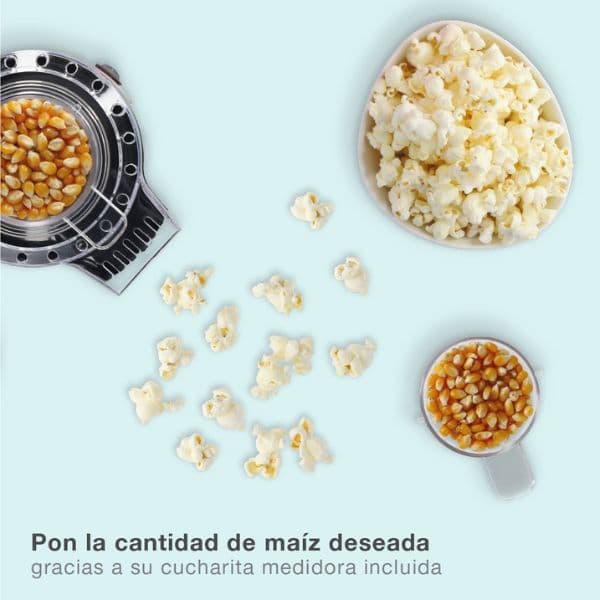 Elektrický popcornovač Väline Popite 1200W na 60g popcornu, mint, 3 roky záruka - náhled 5