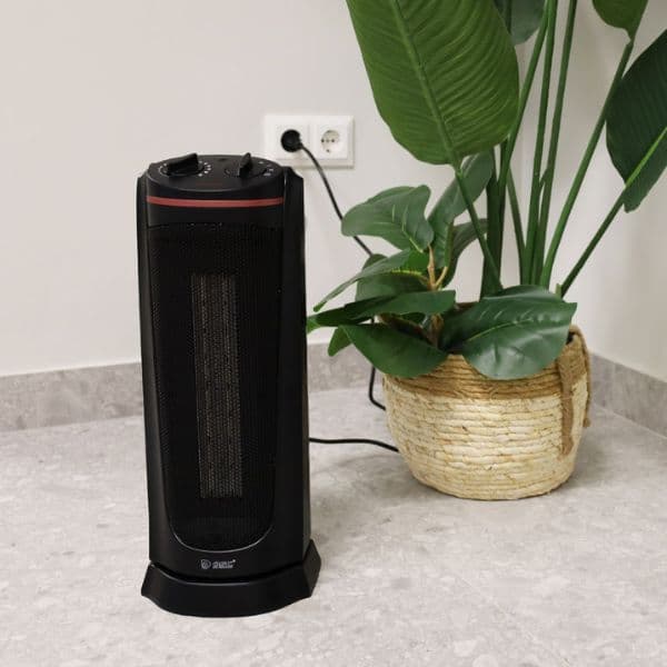 Sloupový PTC teplovzdušný ventilátor 47cm, 2 stupně výkonu, max 2000W, oscilace, na 25m2 - náhled 5
