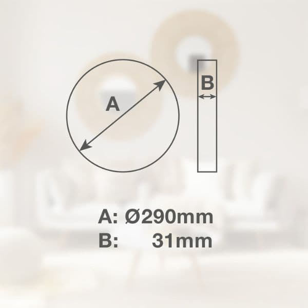Prémiový přisazený LED panel 24W 2112lm, denní, kruhový, 29cm, 3 roky záruka - náhled 3