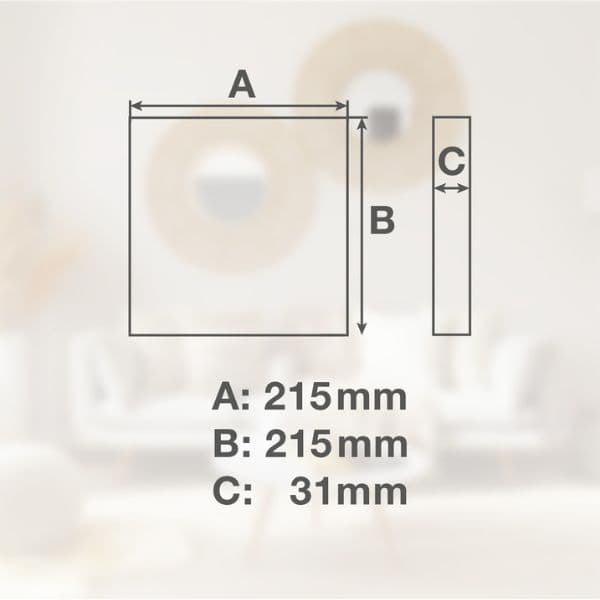 Prémiový přisazený LED panel 18W 1600lm, studená, čtvercový, 21,5cm, 3 roky - náhled 3