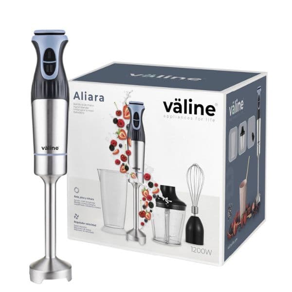 Sada: tyčový mixér, šlehač a sekáček Aliara nerez, 8 rychlostí+turbo, 1200W, 3 roky záruka - náhled 2