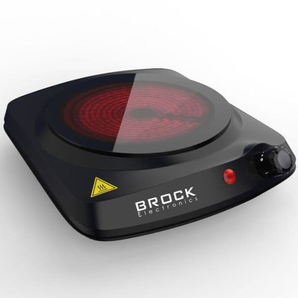 Elektrický sklokeramický vařič Brock, 1 plotýnka 18cm, 1200W, černý - náhled 5