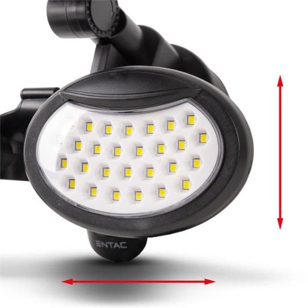 Venkovní solární světlo LED s čidlem pohybu 10W 400lm, denní - náhled 3