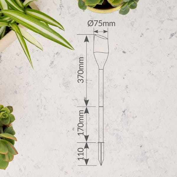 Zahradní solární lampa LED pochodeň s efektem ohně Arthar 65cm žluté světlo, 3 roky záruka - náhled 4