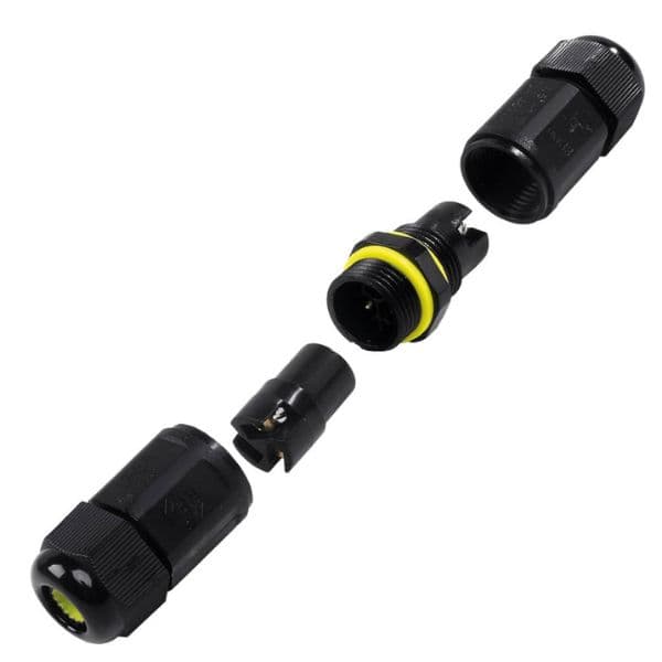 Vodotěsná kabelová spojka dvou 3-žilových vodičů 0,5-1,5mm, IP68, celkem 5-10mm