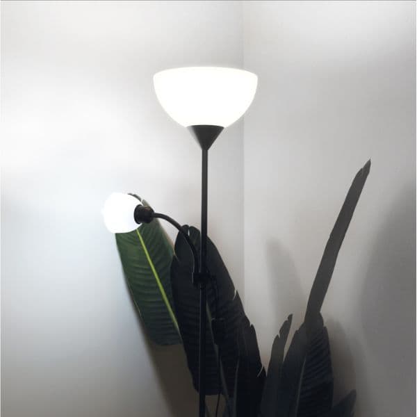 Stojací lampa Nawis se 2 klobouky na žárovky 1xE27 a 1xE14, max 40W, černá, 3 roky záruka - náhled 5