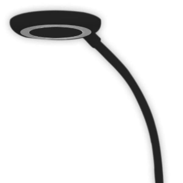 Stmívatelná LED stojací lampa Angel 12W 500lm denní světlo, černá - náhled 2