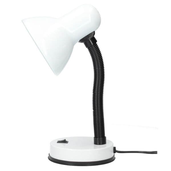 Stolní lampa na 1 žárovku E27 max 40W, bílá, Bell, 3 roky záruka - náhled 2