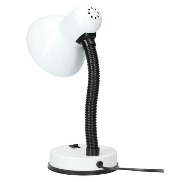 Stolní lampa na 1 žárovku E27 max 40W, bílá, Bell, 3 roky záruka - náhled 3