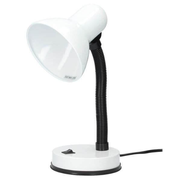 Stolní lampa na 1 žárovku E27 max 40W, bílá, Bell, 3 roky záruka - náhled 4