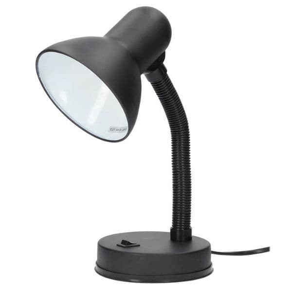 Stolní lampa na 1 žárovku E27 max 40W, černá, Bell, 3 roky záruka - náhled 4