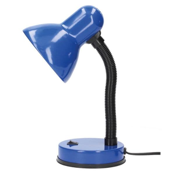 Stolní lampa na 1 žárovku E27 max 40W, modrá, Bell, 3 roky záruka - náhled 2