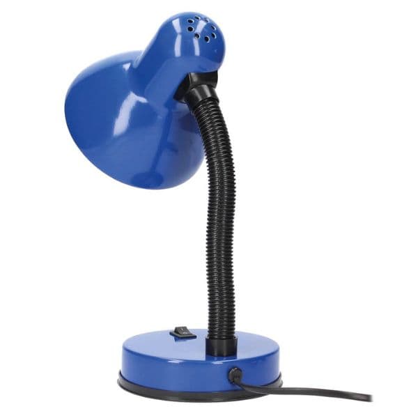 Stolní lampa na 1 žárovku E27 max 40W, modrá, Bell, 3 roky záruka - náhled 3