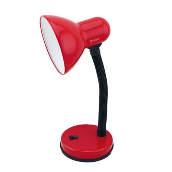Stolní lampa na 1 žárovku E27 max 40W, červená, Bell, 3 roky záruka - náhled 2