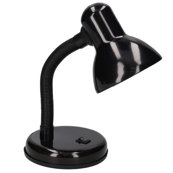 Stolní lampa na 1 žárovku E27 max 40W, černá, Hodori, 3 roky záruka - náhled 4